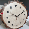 brzoza-zegar-drewniany-personalizacja, czarne-cyfry