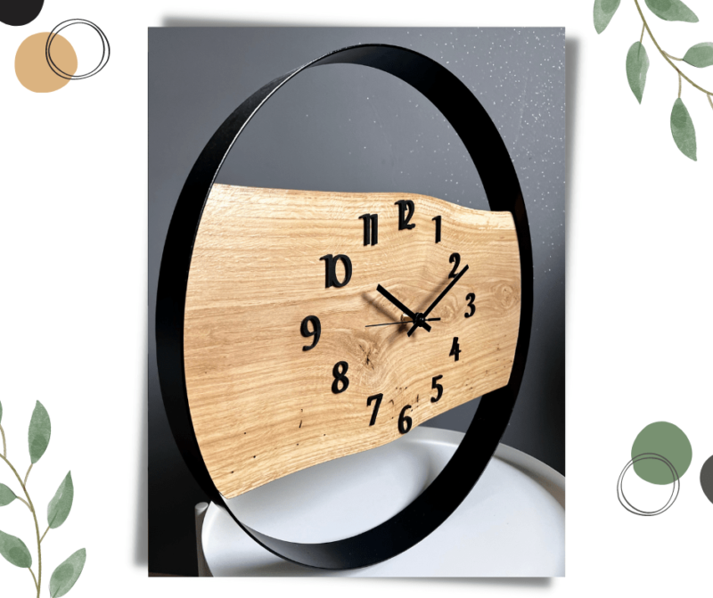 wyjątkowe-zegar-drewniane-dębowe