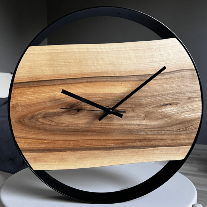 zegar z drewna 35 cm