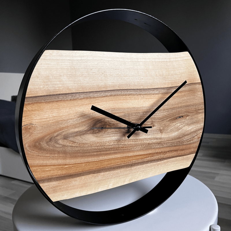 3 zegar z drewna 35 cm