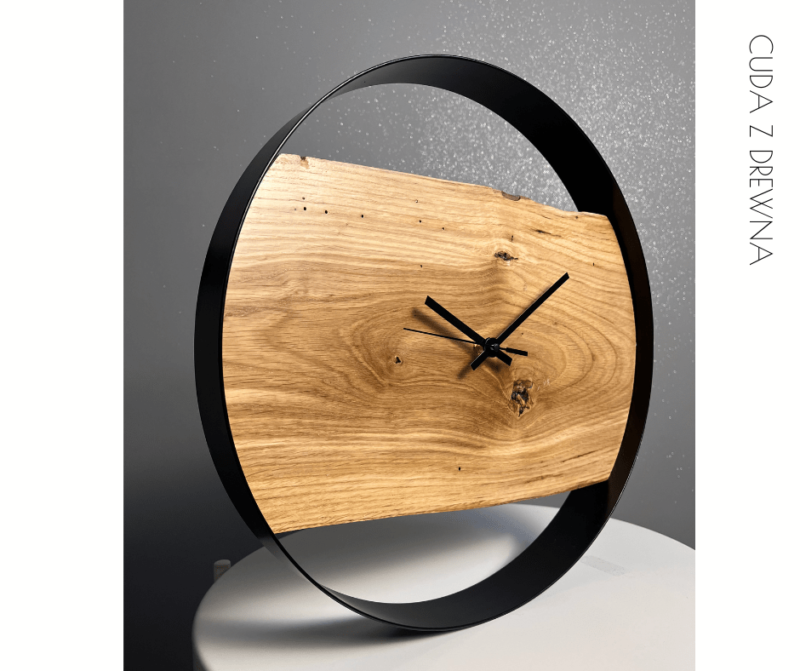 drewniany zegar wyprzedaż