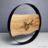 debowy zegar scienny 40 cm handmade na zamowienie