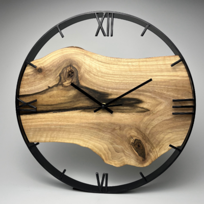 drewniany-zegar-nowoczesny-loft