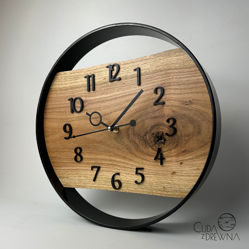 drewniany-zegar-dębowy