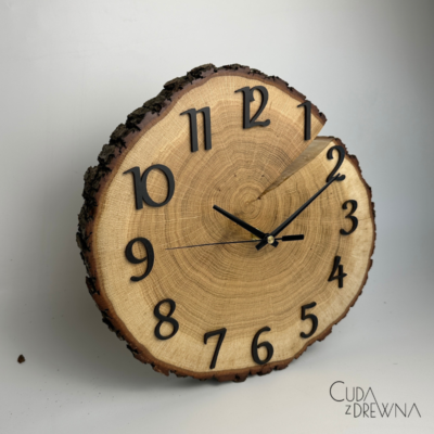 drewniany-dębowy-zegar
