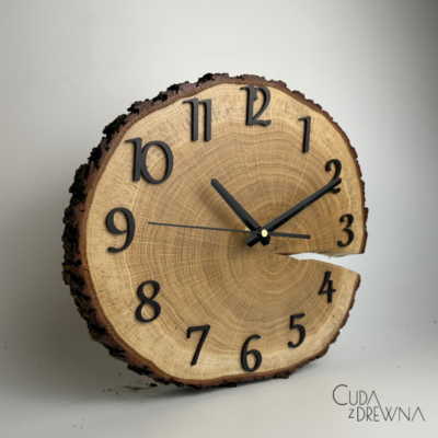 unikatowy-zegar-drewniany-plaster-drewna