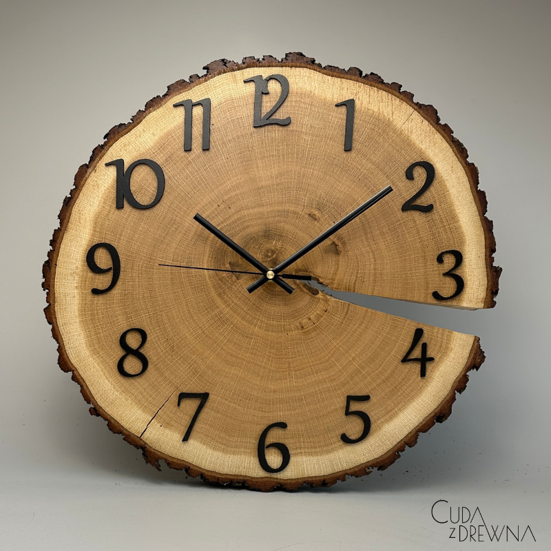 zegar-drewniany-ścienny-do-salonu-dębowy