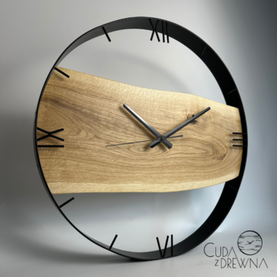 zegar-ścienny-okrągły-drewniany